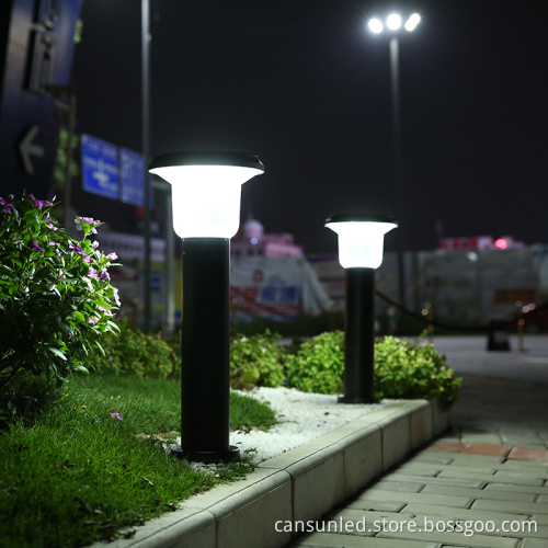 Waterproof Solar Garden Light - LED Bollard Post Light for Outdoor Path Highlight